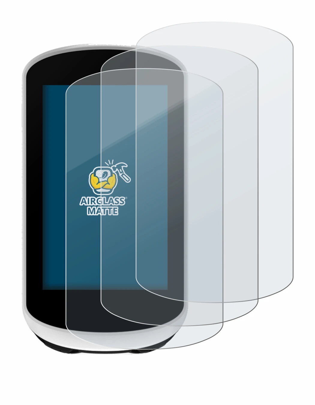 Image of the device Garmin Edge Explore 2 with a wide variety of screen protectors.