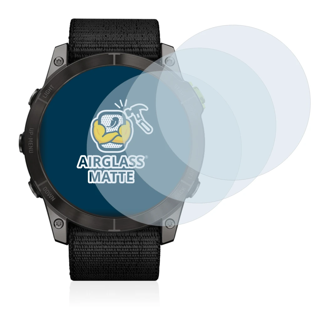 Image of the device Garmin Enduro 2 with a wide variety of screen protectors.