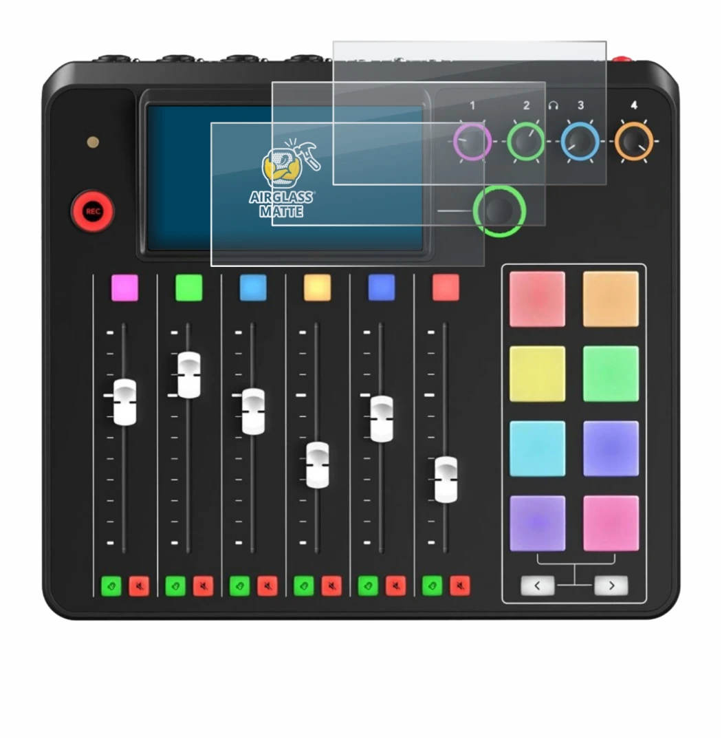 Image of the device Rode Rodecaster Pro II with a wide variety of screen protectors.