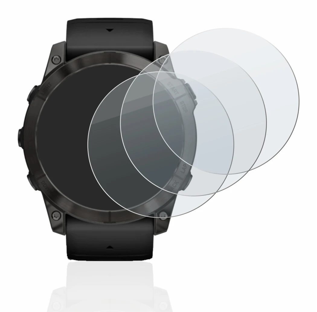 Image of the device Garmin Epix Pro (Gen 2) (51 mm) with a wide variety of screen protectors.