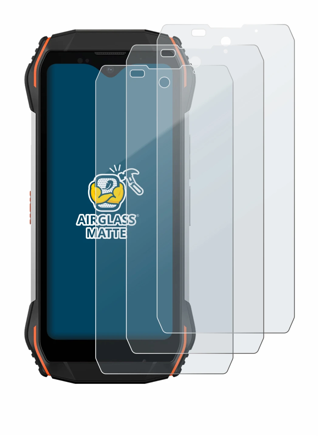 Image of the device Blackview N6000 with a wide variety of screen protectors.