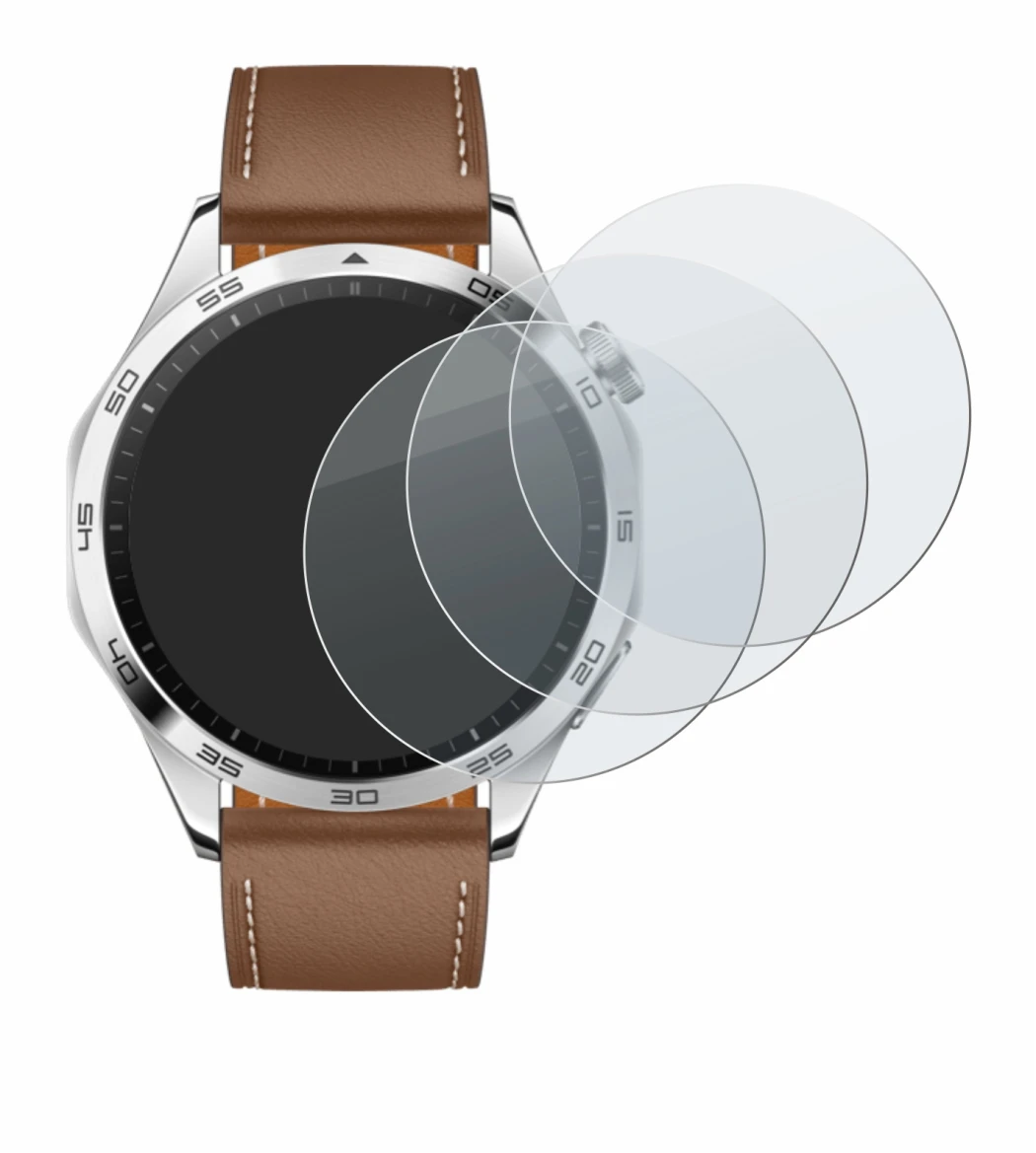 Image of the device Huawei Watch GT 4 (46mm) with a wide variety of screen protectors.