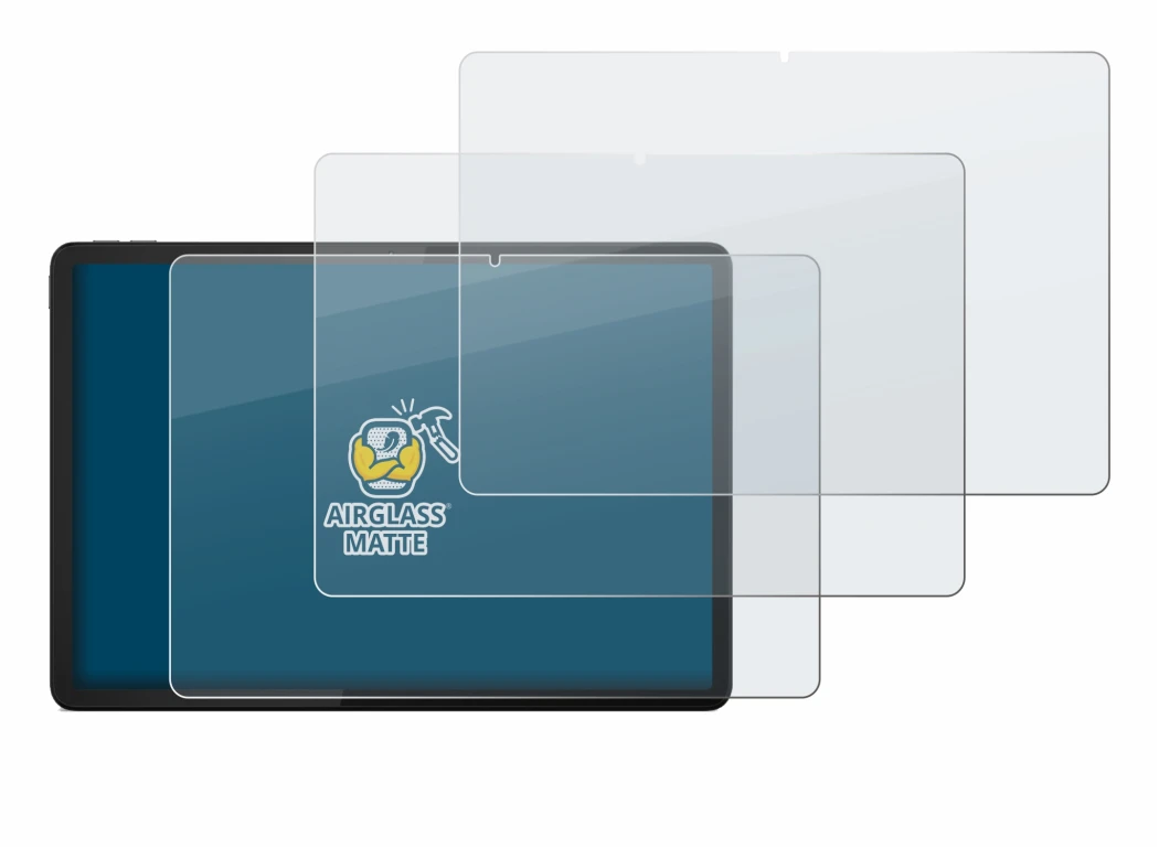 Image of the device Lenovo Tab M11 with a wide variety of screen protectors.