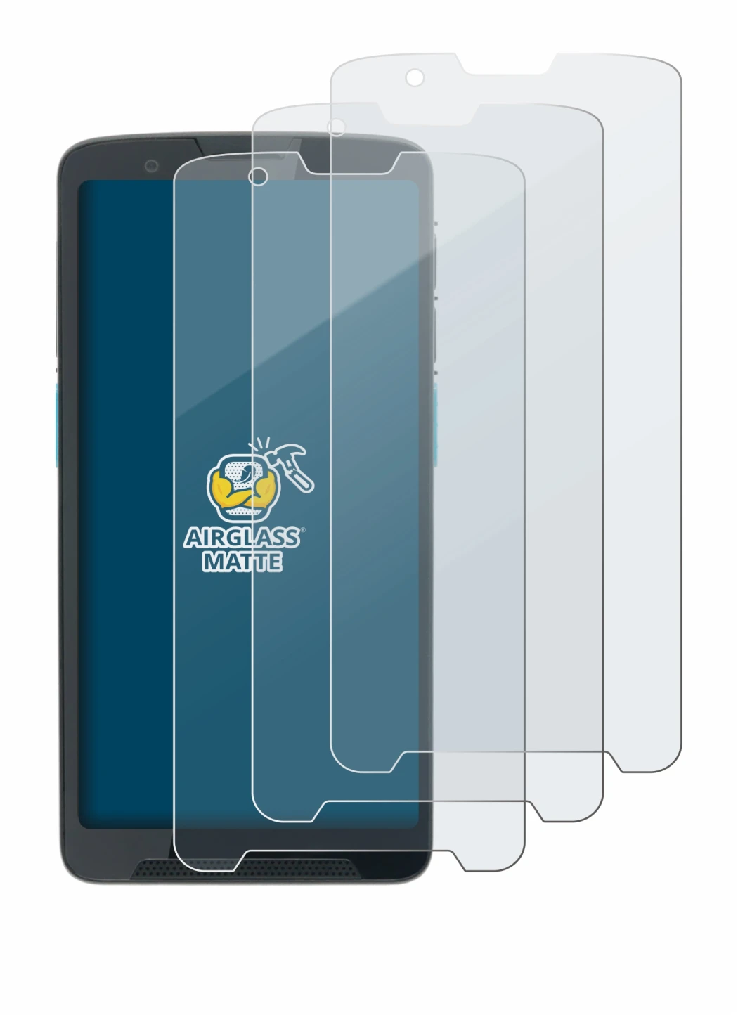 Image of the device Unitech EA660 with a wide variety of screen protectors.