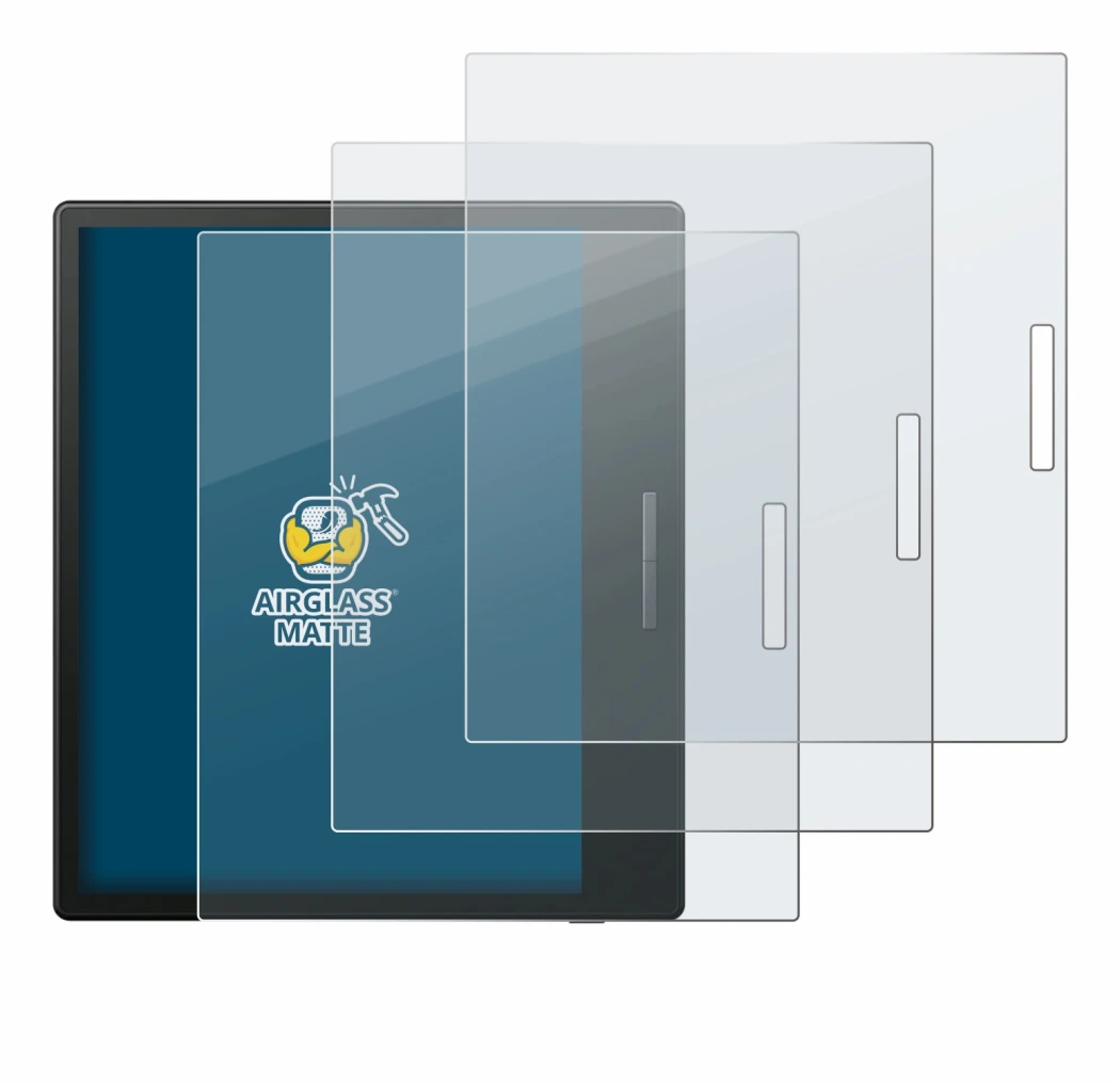 Image of the device Boox Go Color 7 with a wide variety of screen protectors.