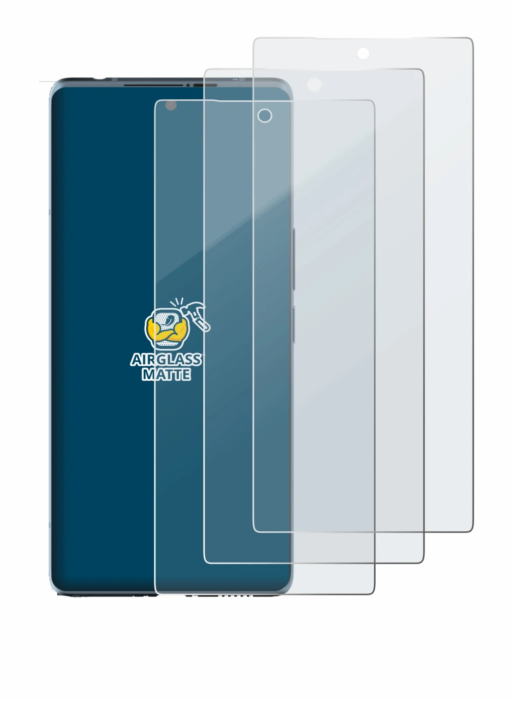 Image of the device HTC U24 Pro with a wide variety of screen protectors.
