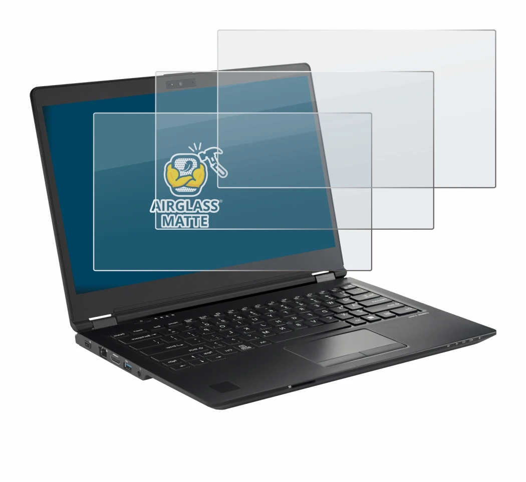 Image of the device Fujitsu Lifebook U7410 with a wide variety of screen protectors.