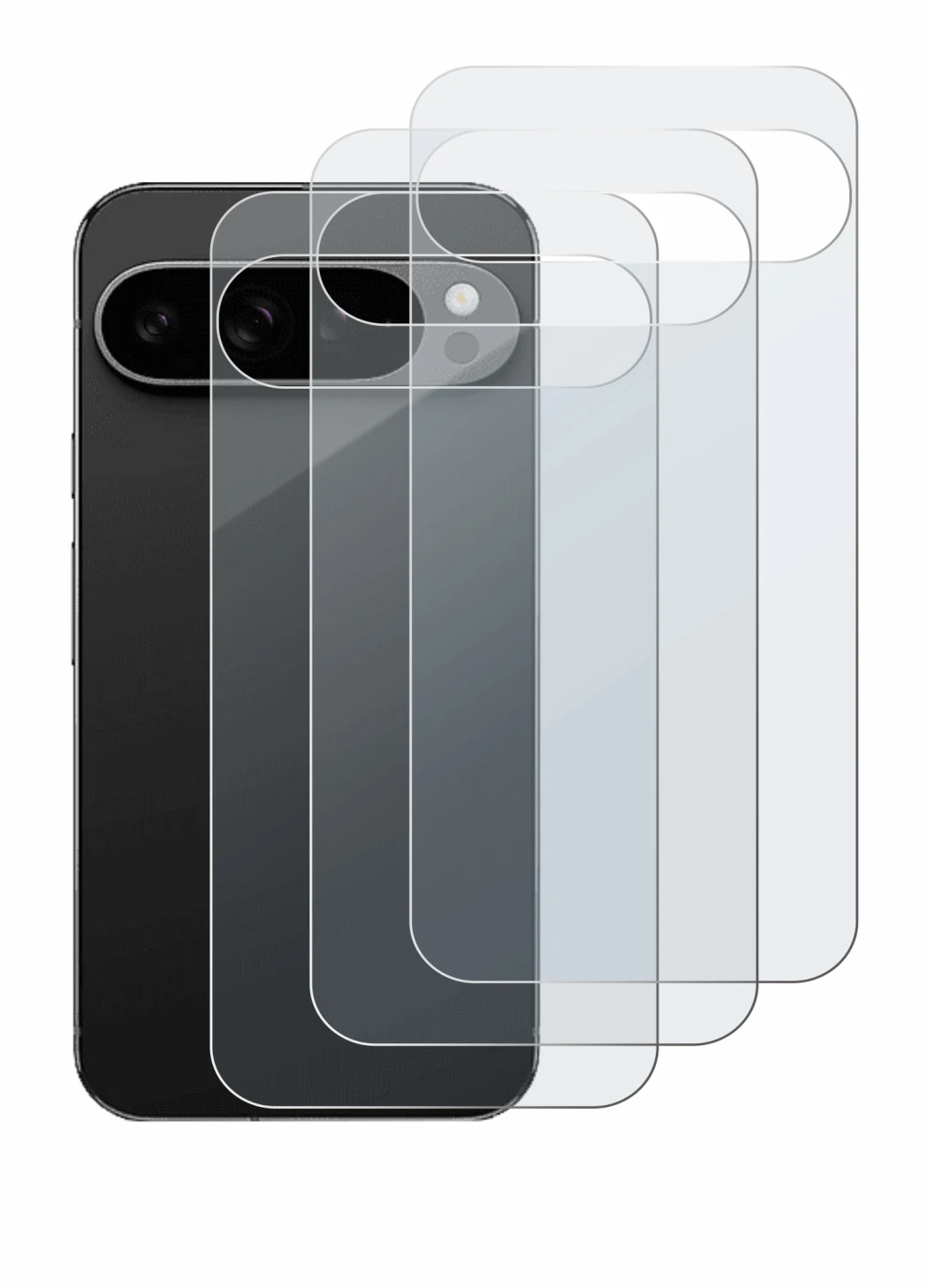 Image of the device Google Pixel 9 Pro XL (Back) with a wide variety of screen protectors.
