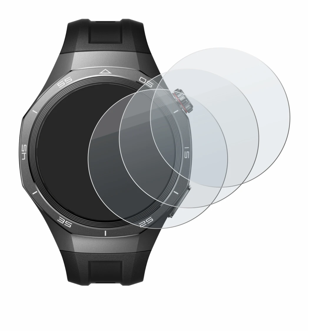 Image of the device Huawei Watch GT 5 Pro (46 mm) with a wide variety of screen protectors.