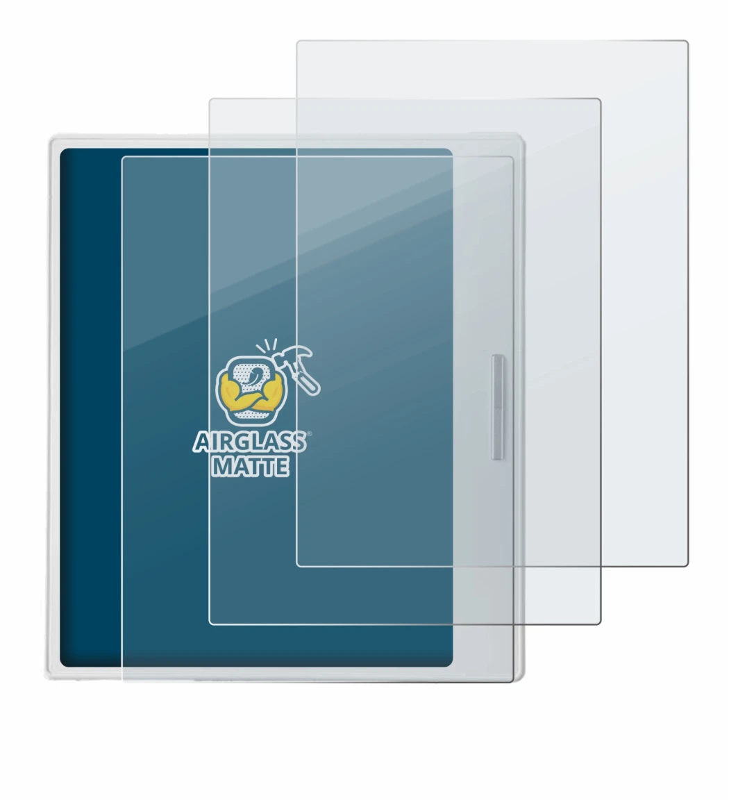 Image of the device Boox Go Color 7 White Edition with a wide variety of screen protectors.