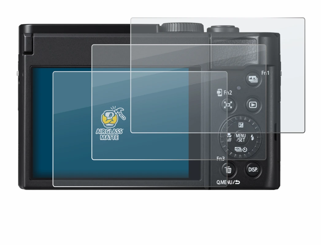 Image of the device Panasonic Lumix DC-TZ99 with a wide variety of screen protectors.