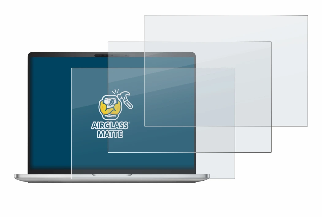 Image of the device Dell Pro 16 Plus PB16250 with a wide variety of screen protectors.