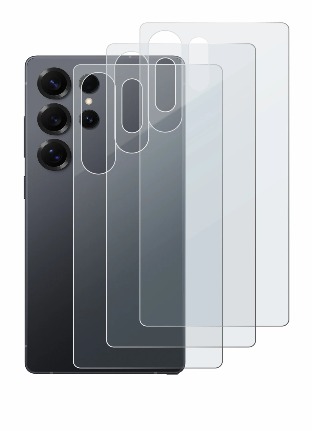 Image of the device Samsung Galaxy S25 Ultra (Back) with a wide variety of screen protectors.