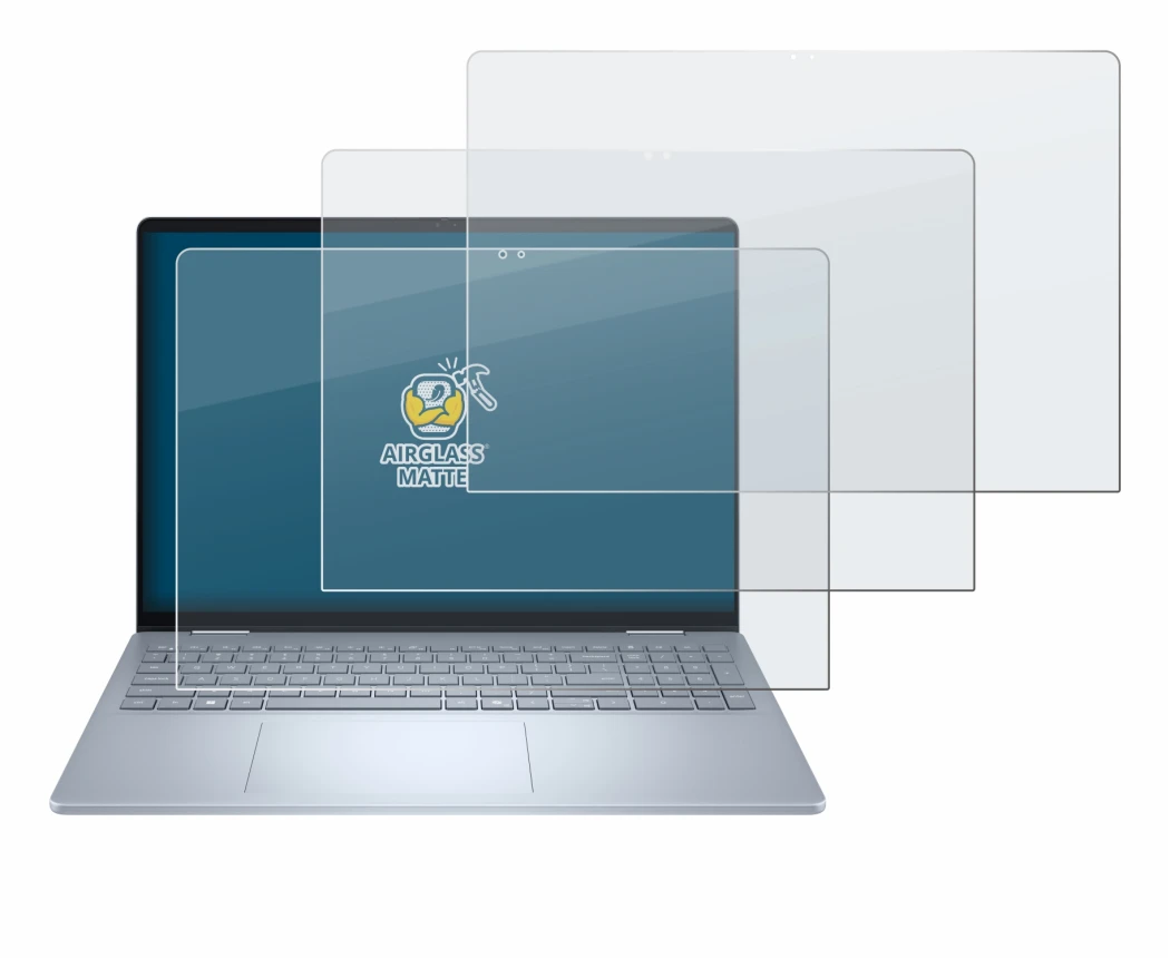 Image of the device Dell 16 Plus-2-in-1 with a wide variety of screen protectors.