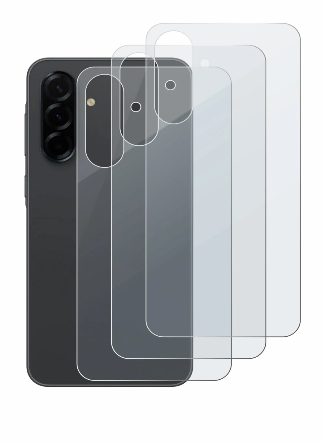 Image of the device Samsung Galaxy A36 5G (Back) with a wide variety of screen protectors.