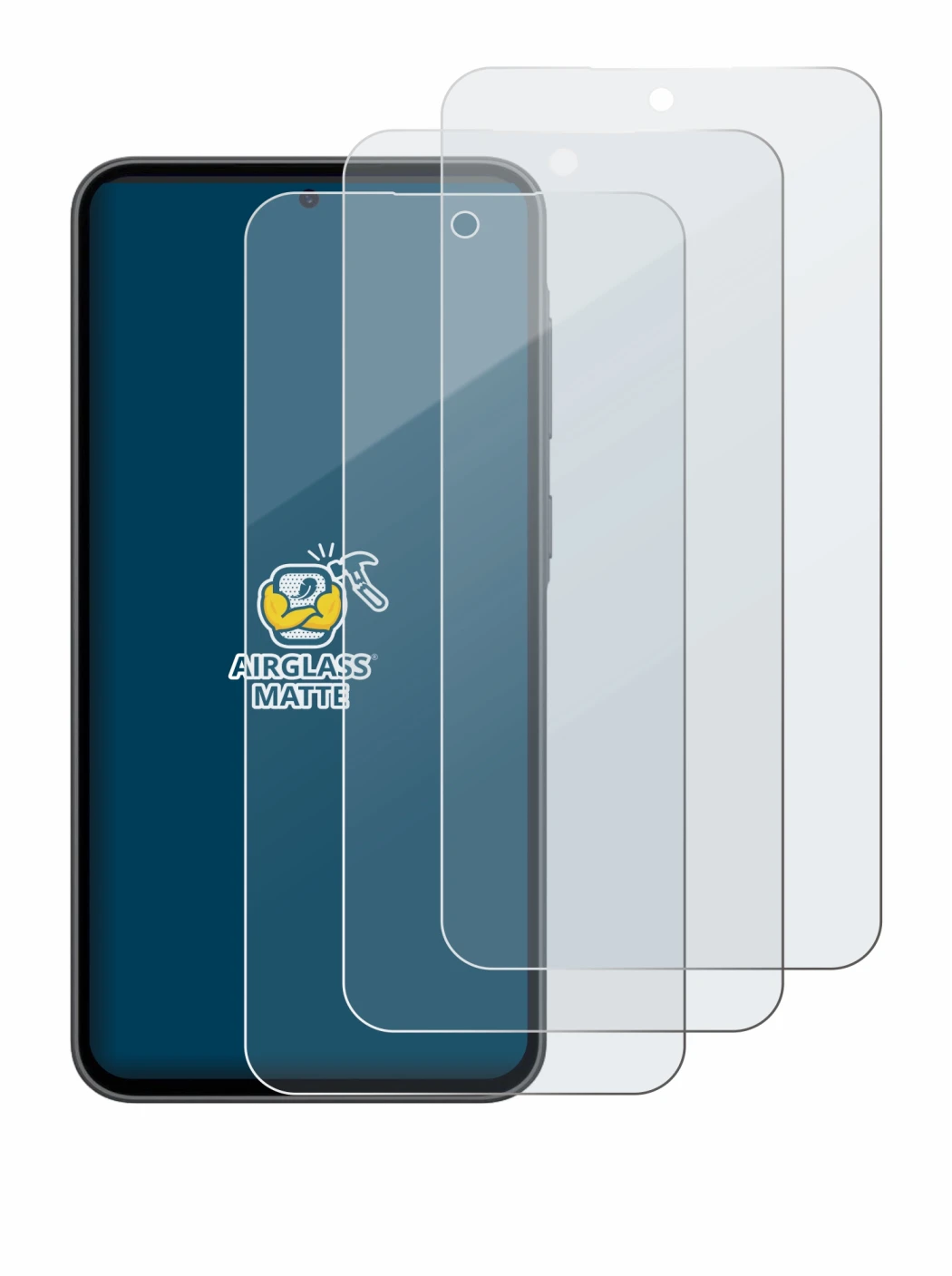 Image of the device Samsung Galaxy A36 5G Enterprise Edition with a wide variety of screen protectors.