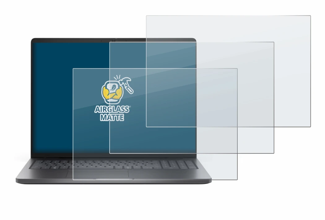 Image of the device Dell Pro 16 PC16250 with a wide variety of screen protectors.