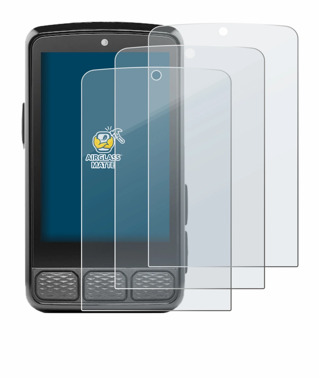 Image of the device Wahoo Elemnt Roam 3 with a wide variety of screen protectors.