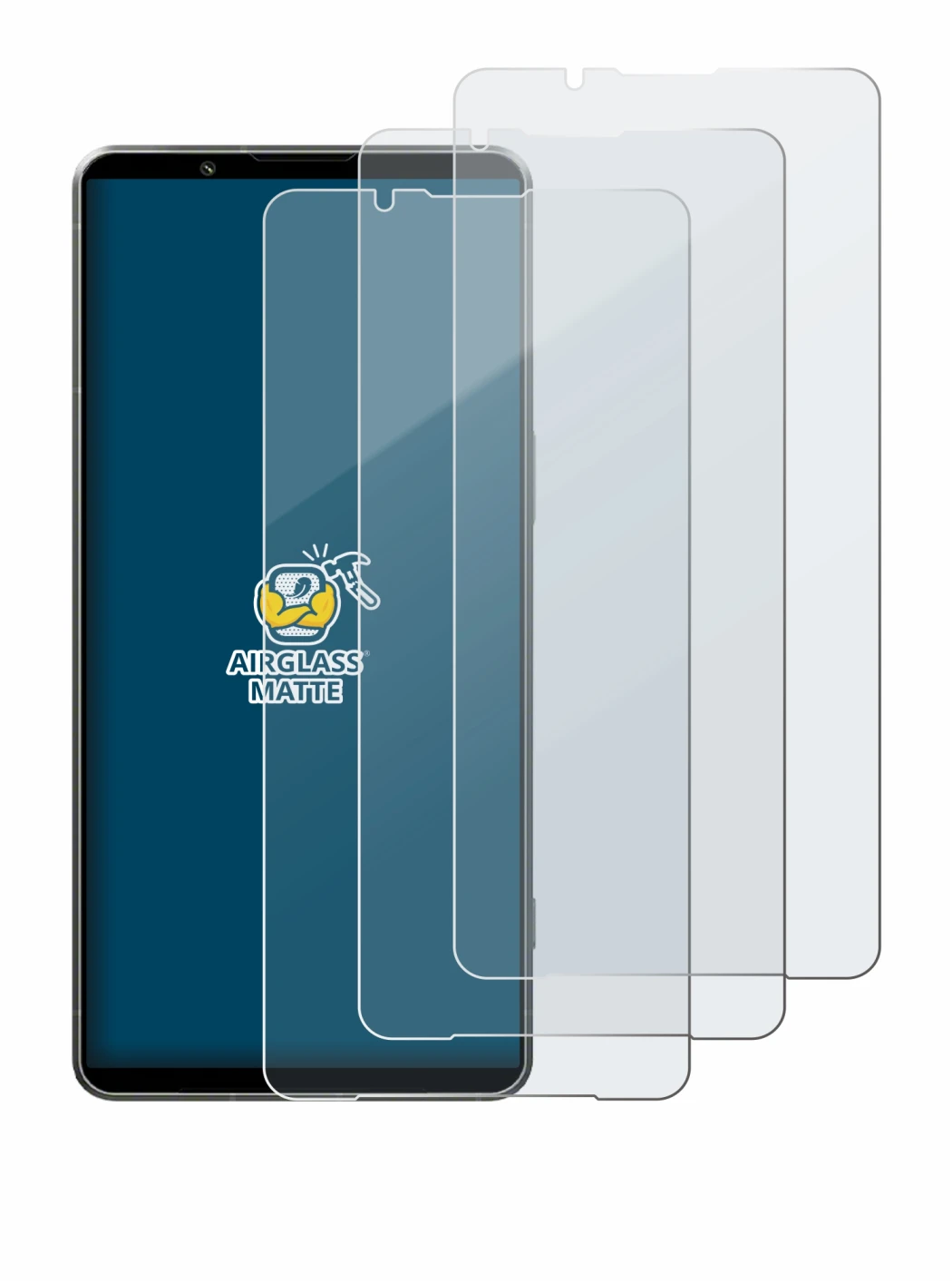 Image of the device Sony Xperia 1 VII with a wide variety of screen protectors.