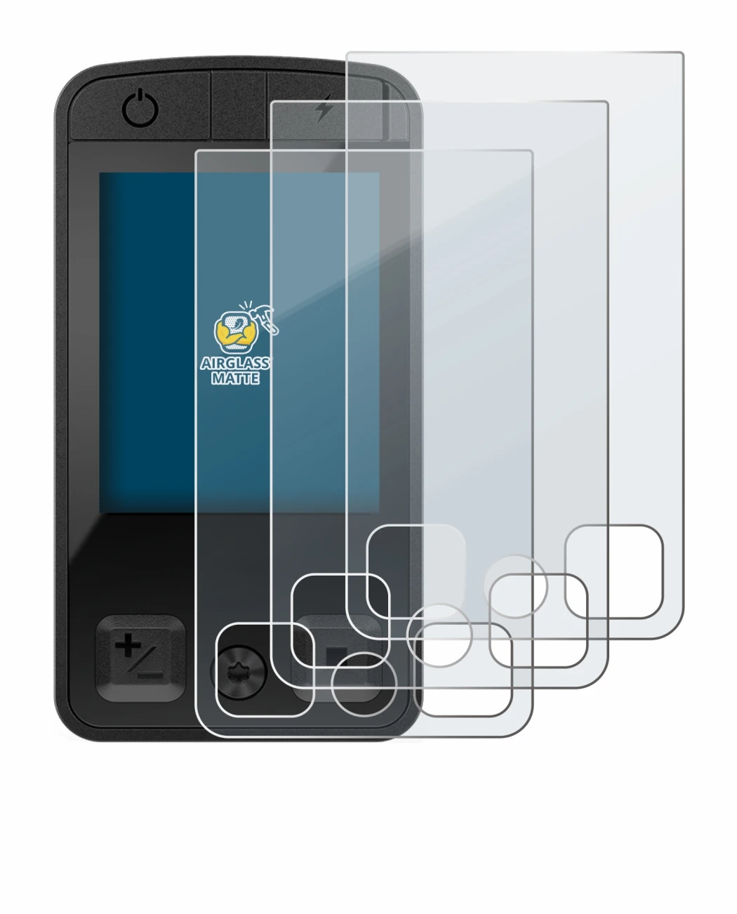 Image of the device Bosch Kiox 400C with a wide variety of screen protectors.
