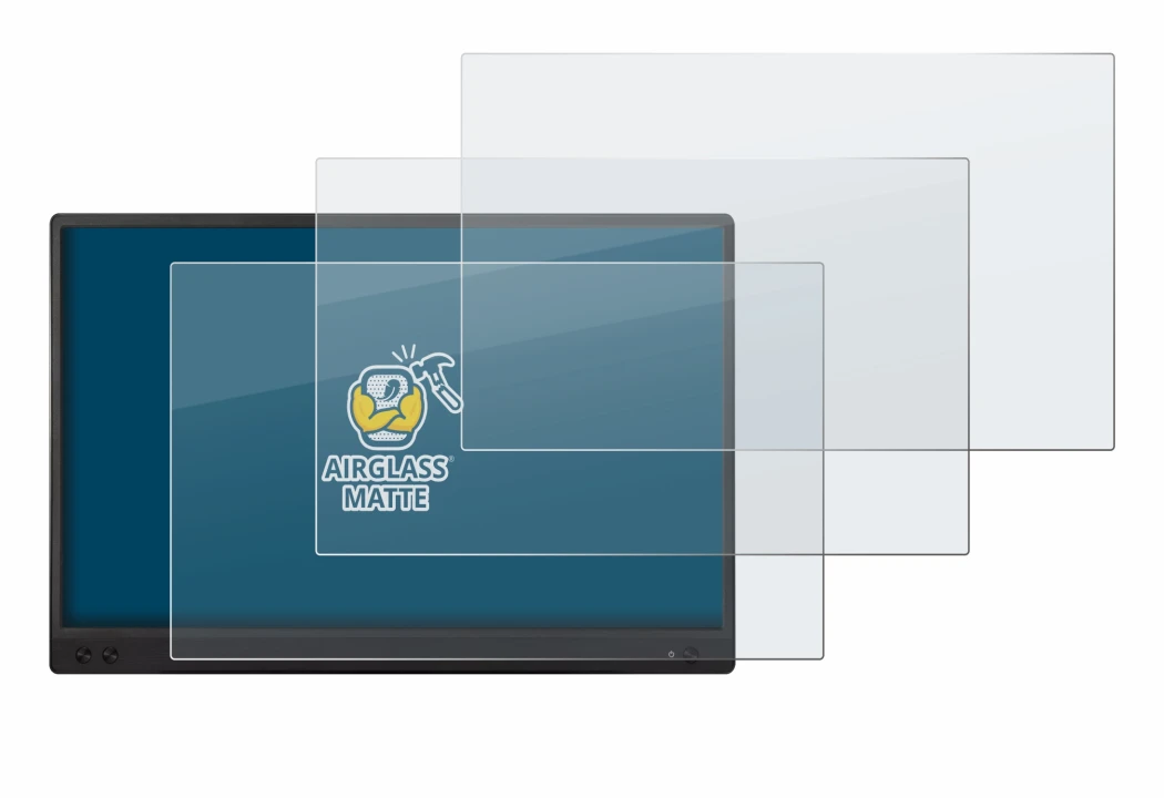 Image of the device ASUS ZenScreen MB166C with a wide variety of screen protectors.