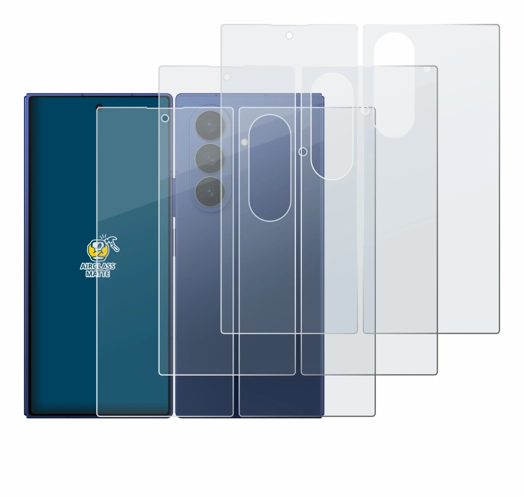 Image of the device Samsung Galaxy Z Fold 7 (Front+Back) with a wide variety of screen protectors.