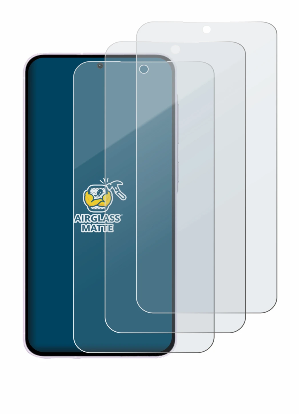Image of the device Samsung Galaxy A56 5G (case-friendly) with a wide variety of screen protectors.