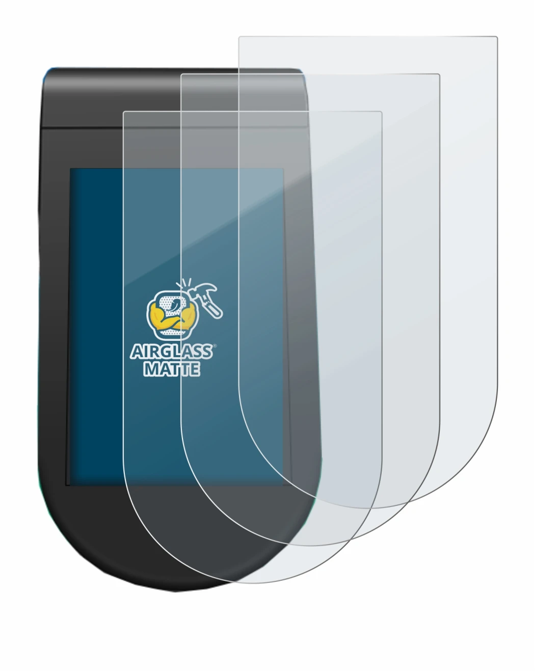 Image of the device SoFlow SO4 Pro MAX with a wide variety of screen protectors.