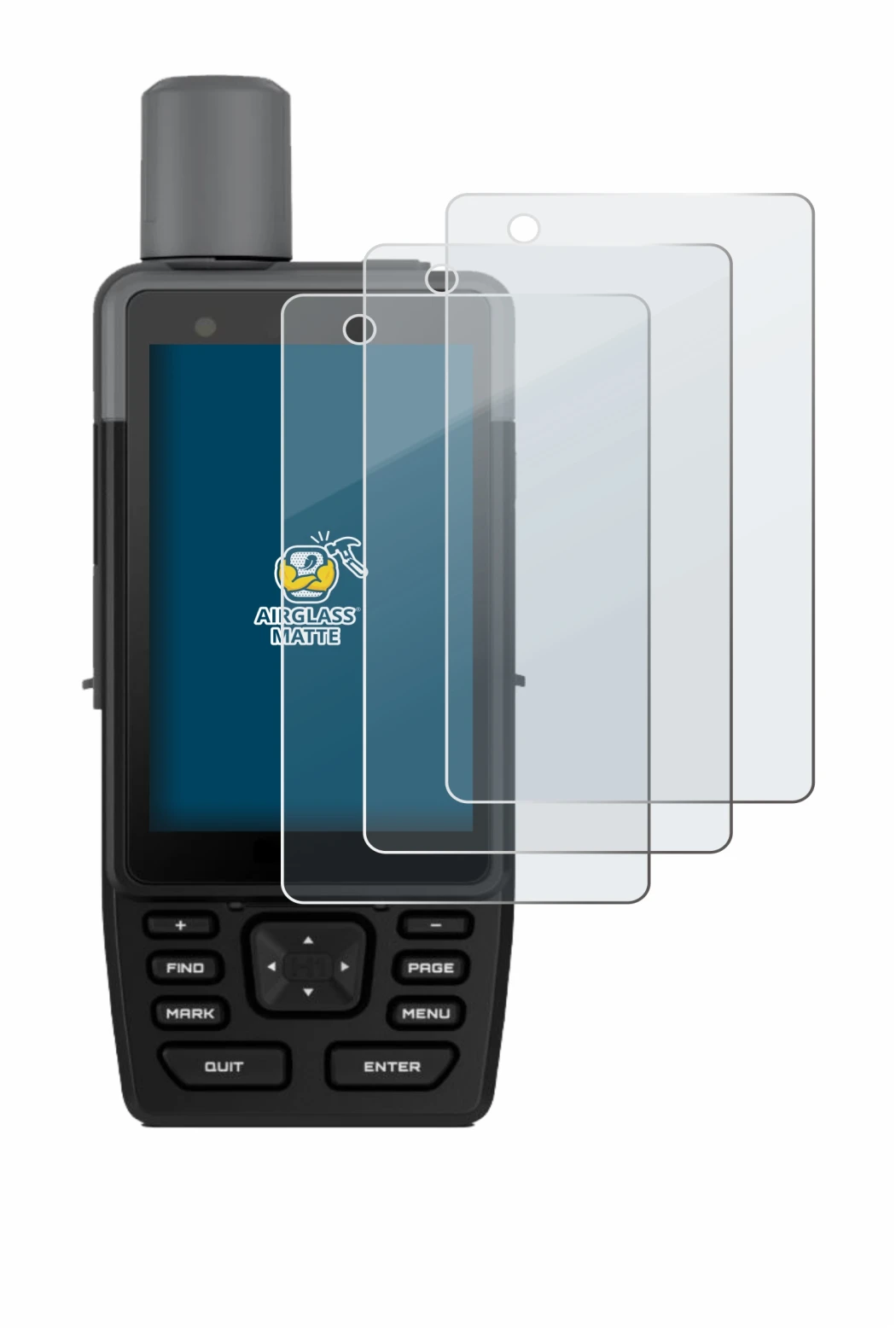 Image of the device Garmin GPSMAP H1 with a wide variety of screen protectors.