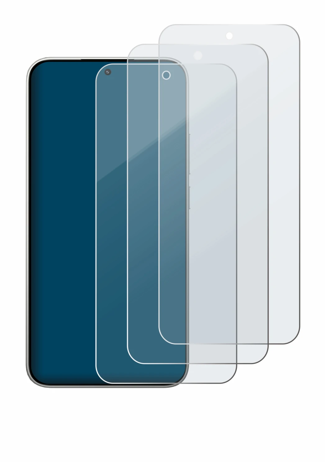 Image of the device Xiaomi 15T with a wide variety of screen protectors.