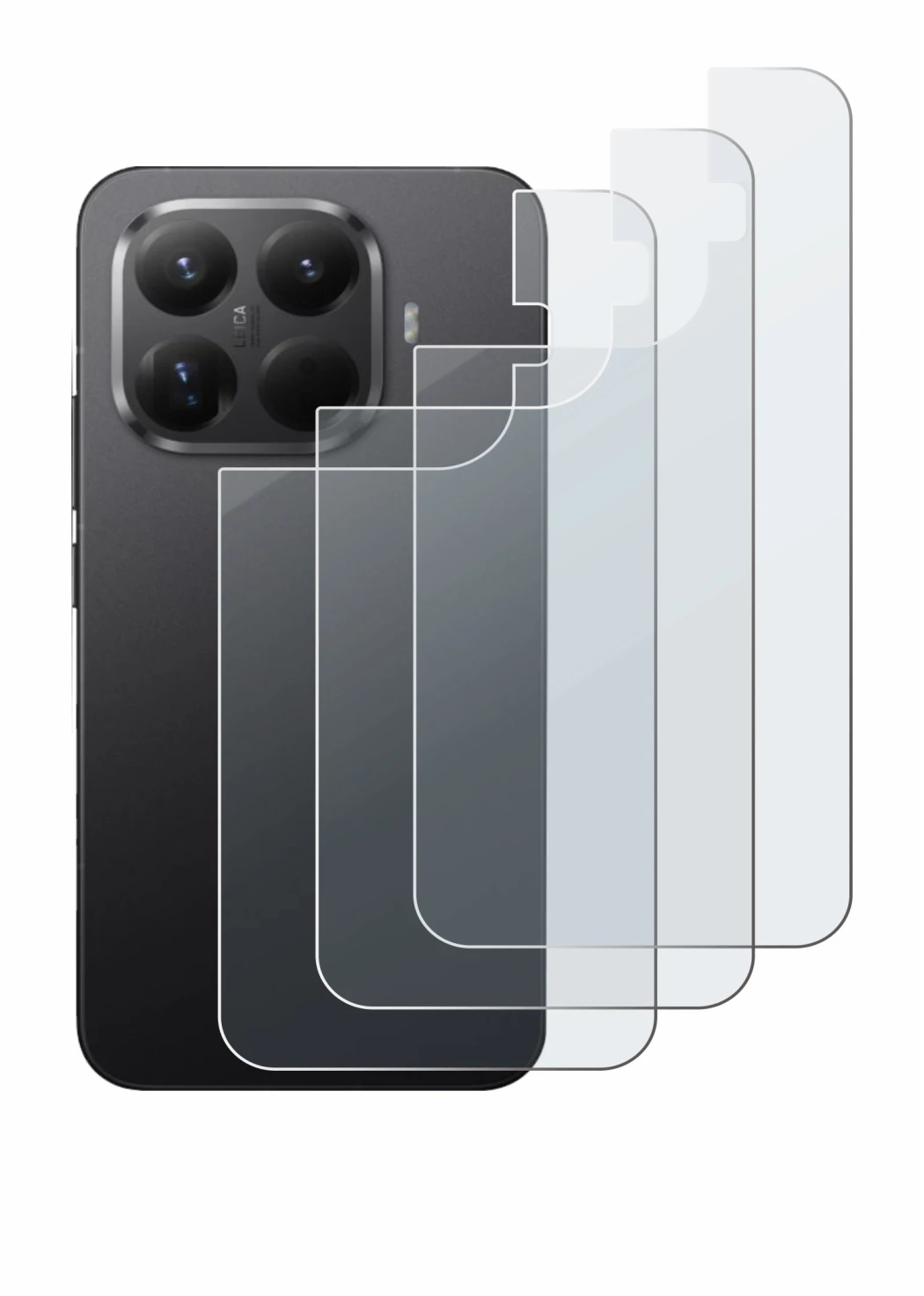 Image of the device Xiaomi 15T Pro (Back) with a wide variety of screen protectors.