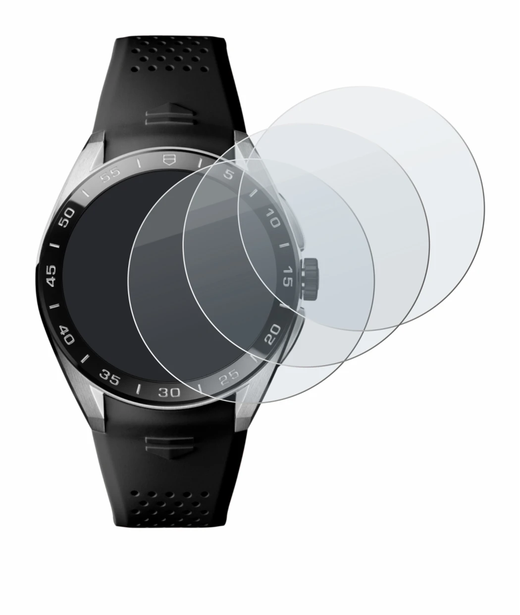 Image of the device TAG Heuer Connected Calibre E5 (45 mm) with a wide variety of screen protectors.