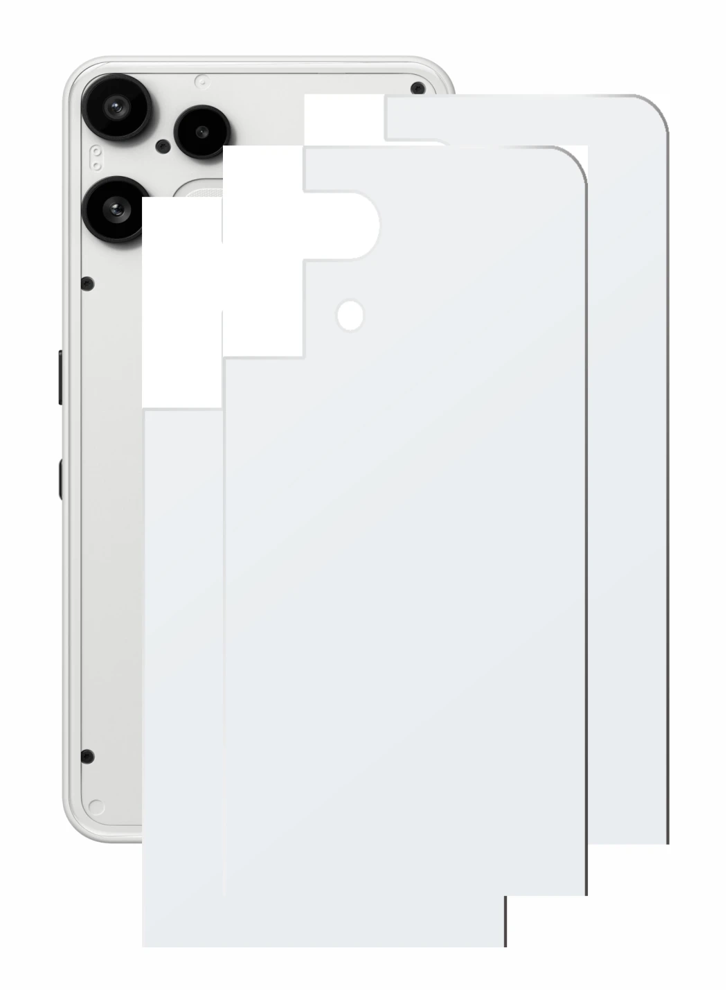Image of the device Nothing Phone (3a) Lite (Back) with a wide variety of screen protectors.