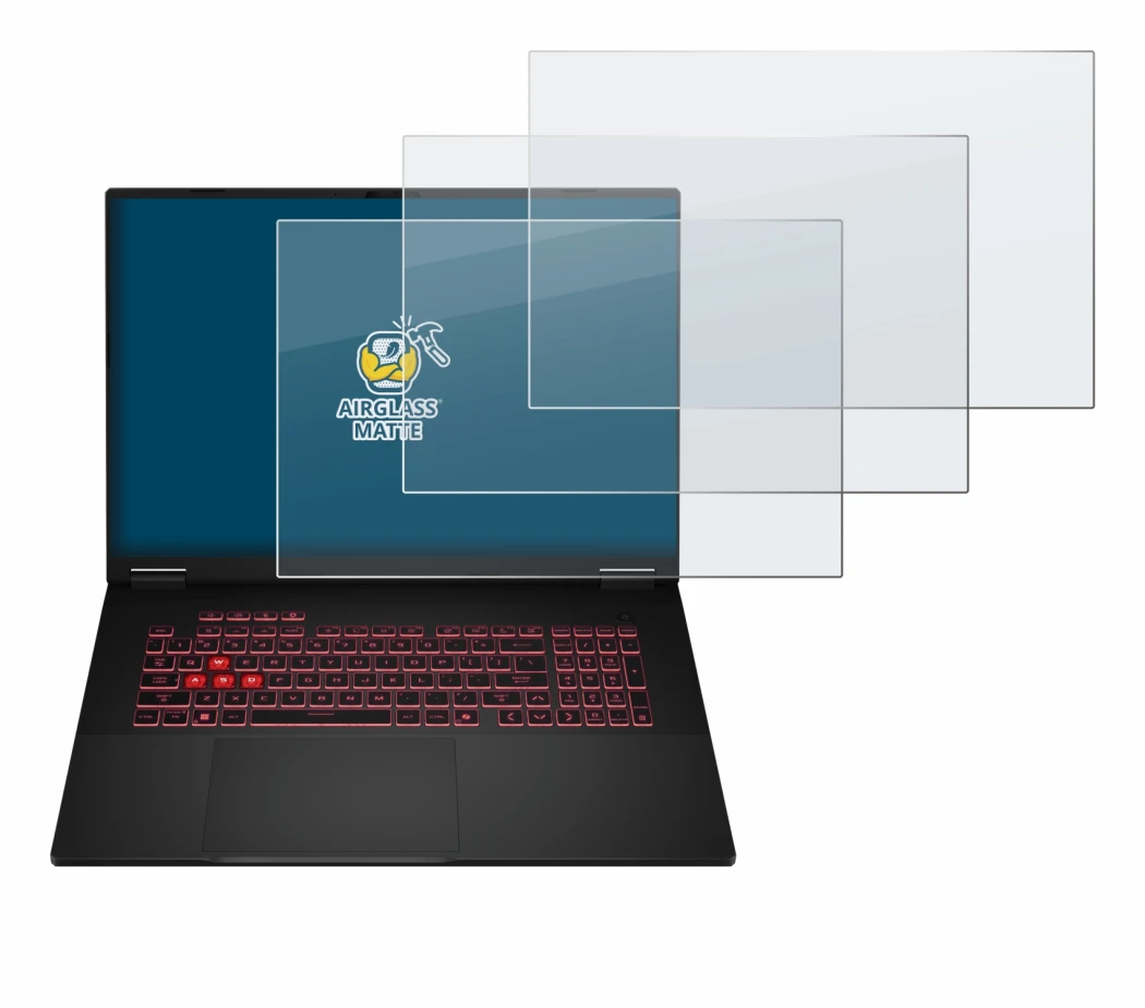 Image of the device ASUS TUF Gaming A18 2025 with a wide variety of screen protectors.