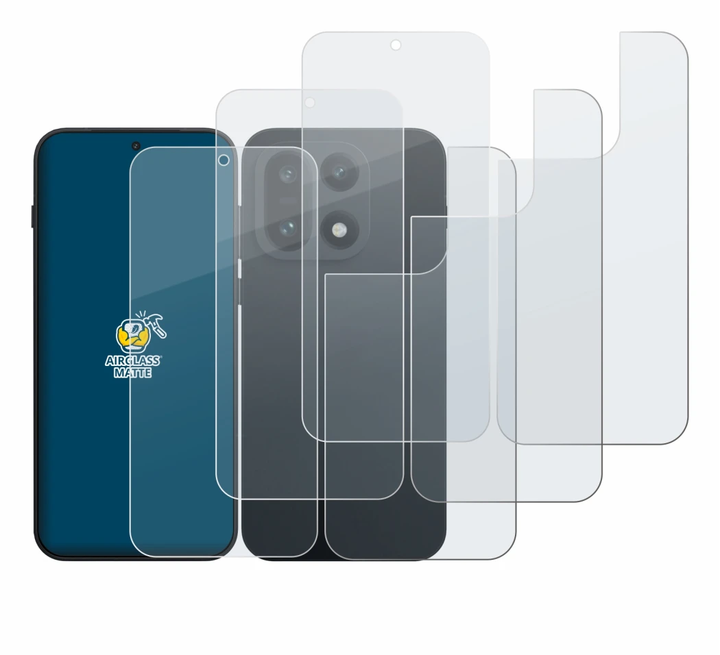 Image of the device OnePlus 15 (Front+Back) with a wide variety of screen protectors.