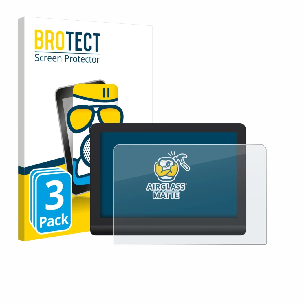 Front side of a product packaging with the brand logo BROTECT. Next to it is the device XP-Pen Artist Pro 16 Gen 2 shown with 