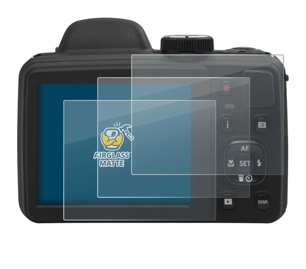 Image of the device Kodak Pixpro AZ405 with a wide variety of screen protectors.