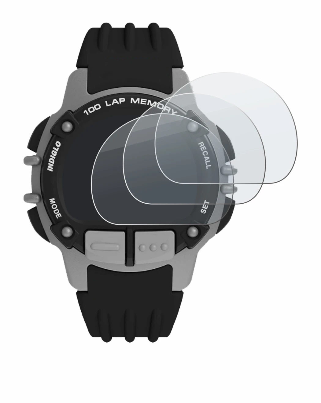 Image of the device Timex Ironman TW5M63200 with a wide variety of screen protectors.