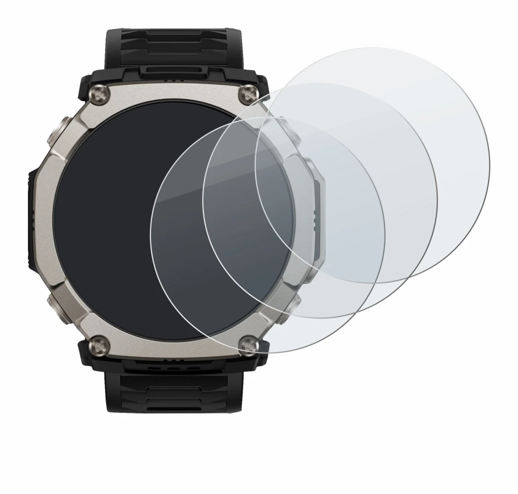 Image of the device Huami Amazfit T-Rex Ultra 2 with a wide variety of screen protectors.