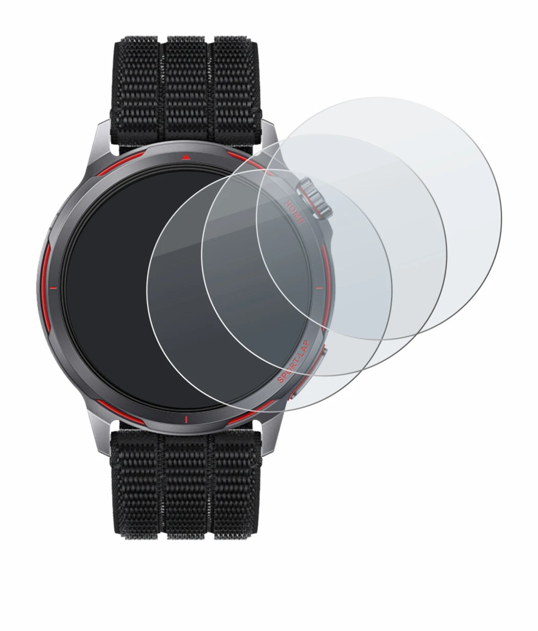 Image of the device Huawei Watch GT Runner 2 with a wide variety of screen protectors.