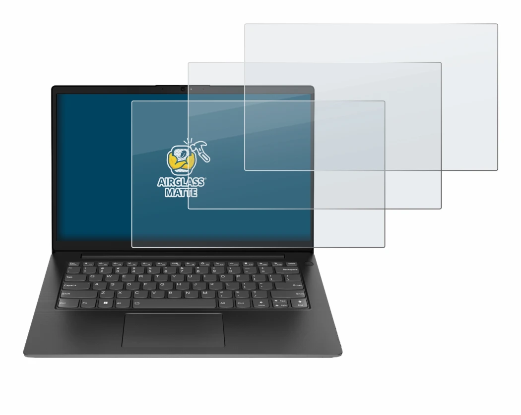 Image of the device Lenovo V14 Gen 5 with a wide variety of screen protectors.