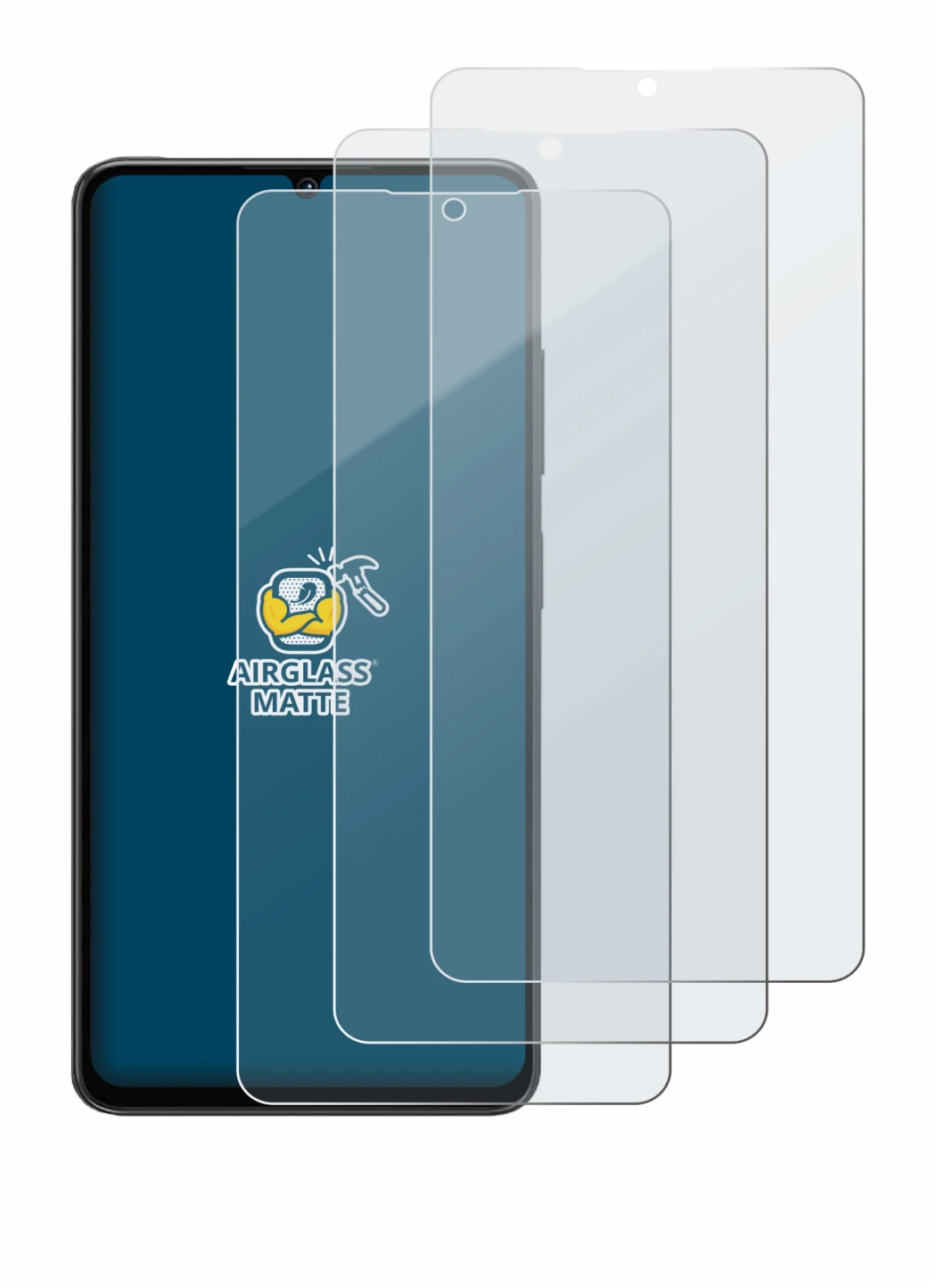 Image of the device Lava Shark 2 with a wide variety of screen protectors.