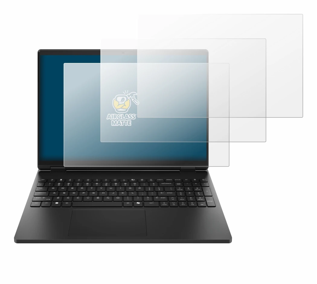 Image of the device HP HyperX OMEN 15 with a wide variety of screen protectors.