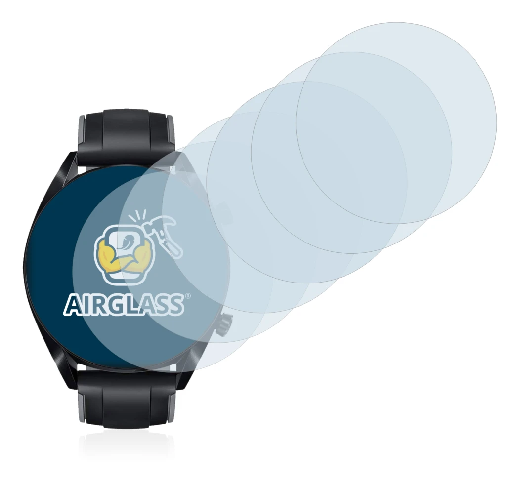 Image of the device Huawei Watch GT 2 (46 mm) with a wide variety of screen protectors.