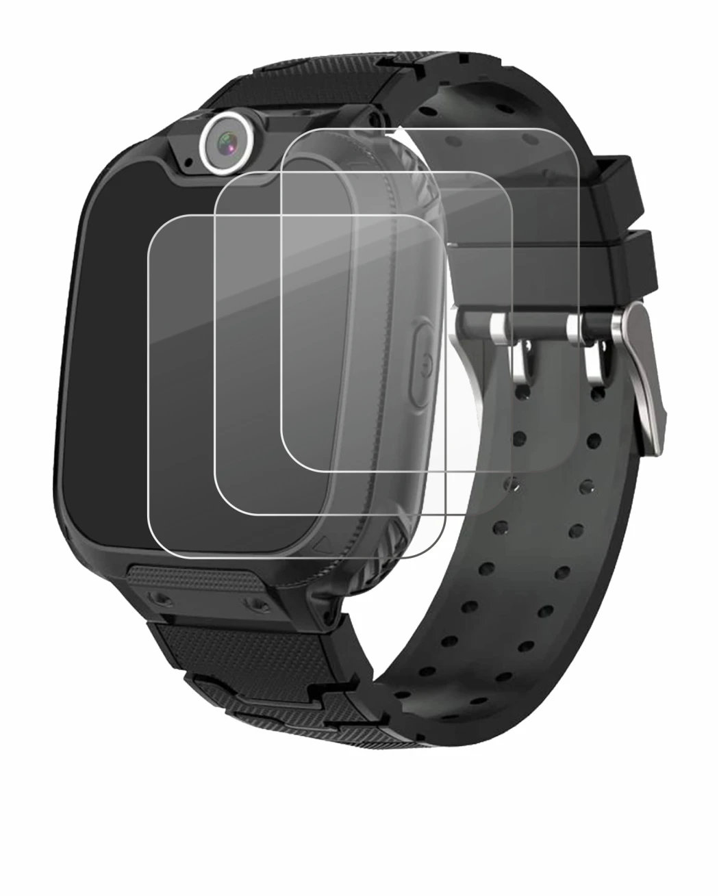 Image of the device Pthtechus G-612 with a wide variety of screen protectors.