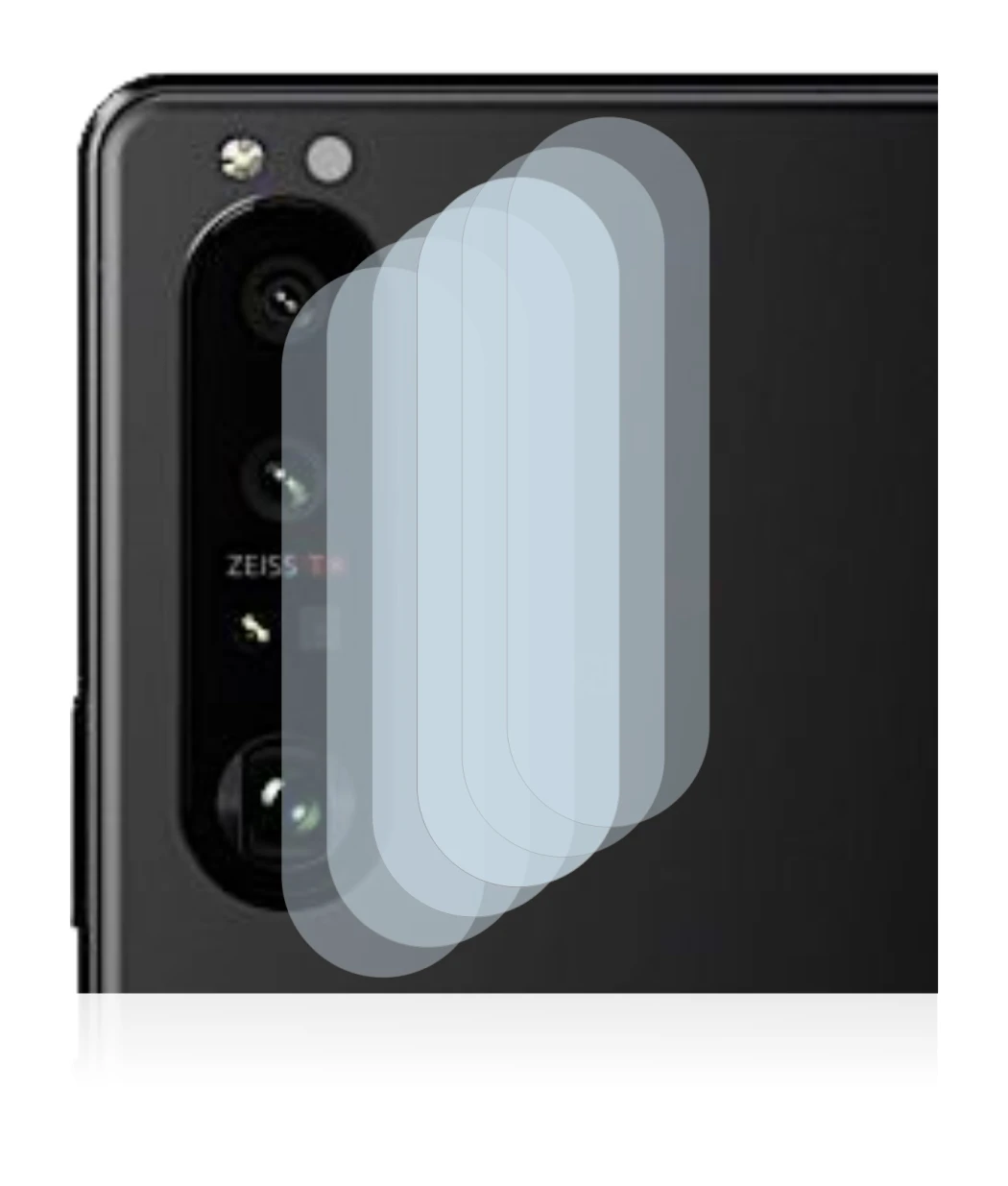 Image of the device Sony Xperia 5 III (ONLY Camera Lens) with a wide variety of screen protectors.
