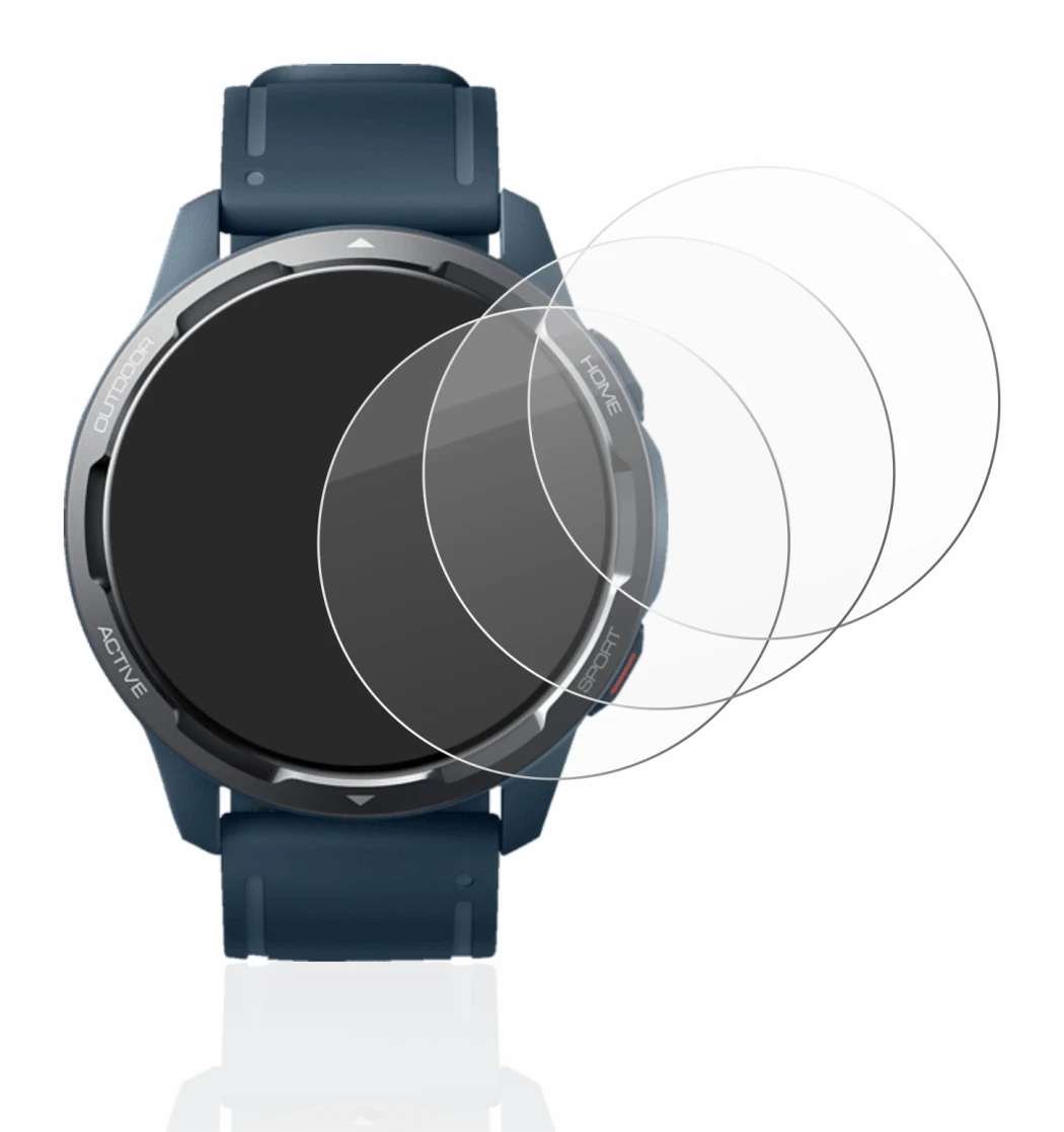 Image of the device Xiaomi Watch S1 Active with a wide variety of screen protectors.