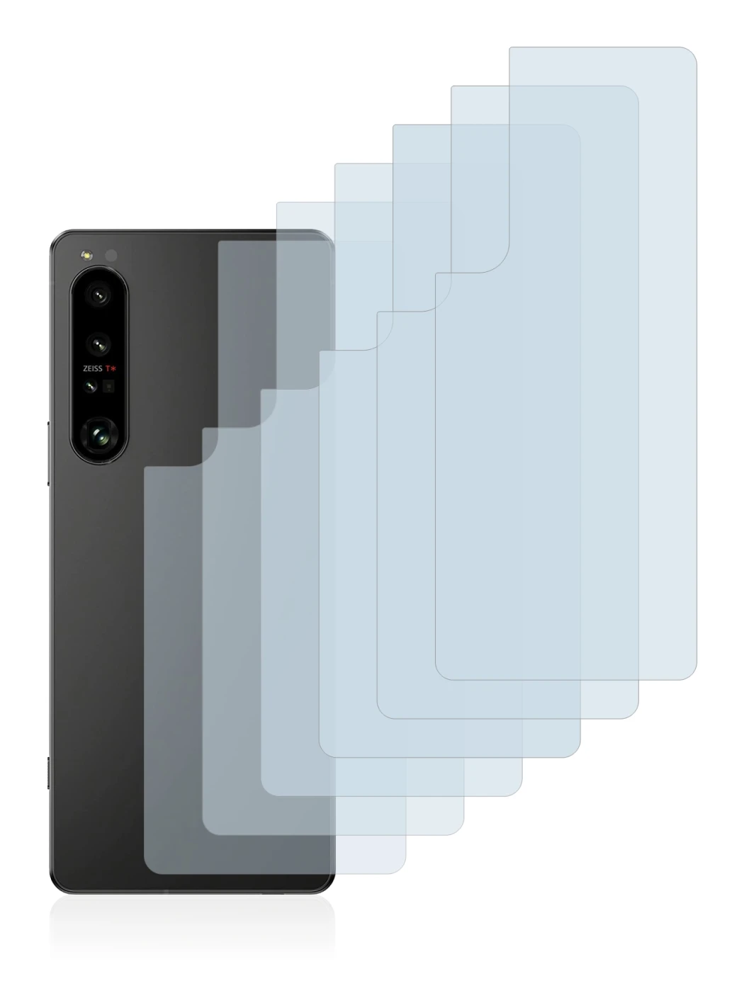 Image of the device Sony Xperia 1 IV (Back) with a wide variety of screen protectors.