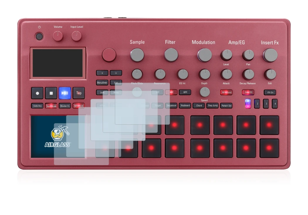 Image of the device KORG electribe Sampler with a wide variety of screen protectors.
