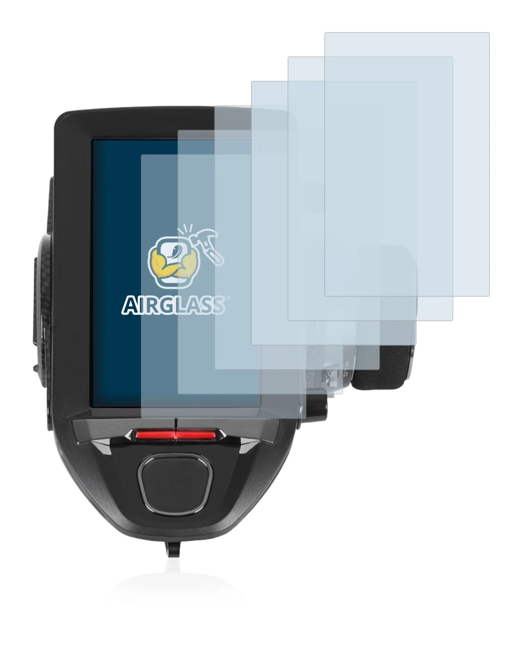 Image of the device Futaba 7PXR with a wide variety of screen protectors.